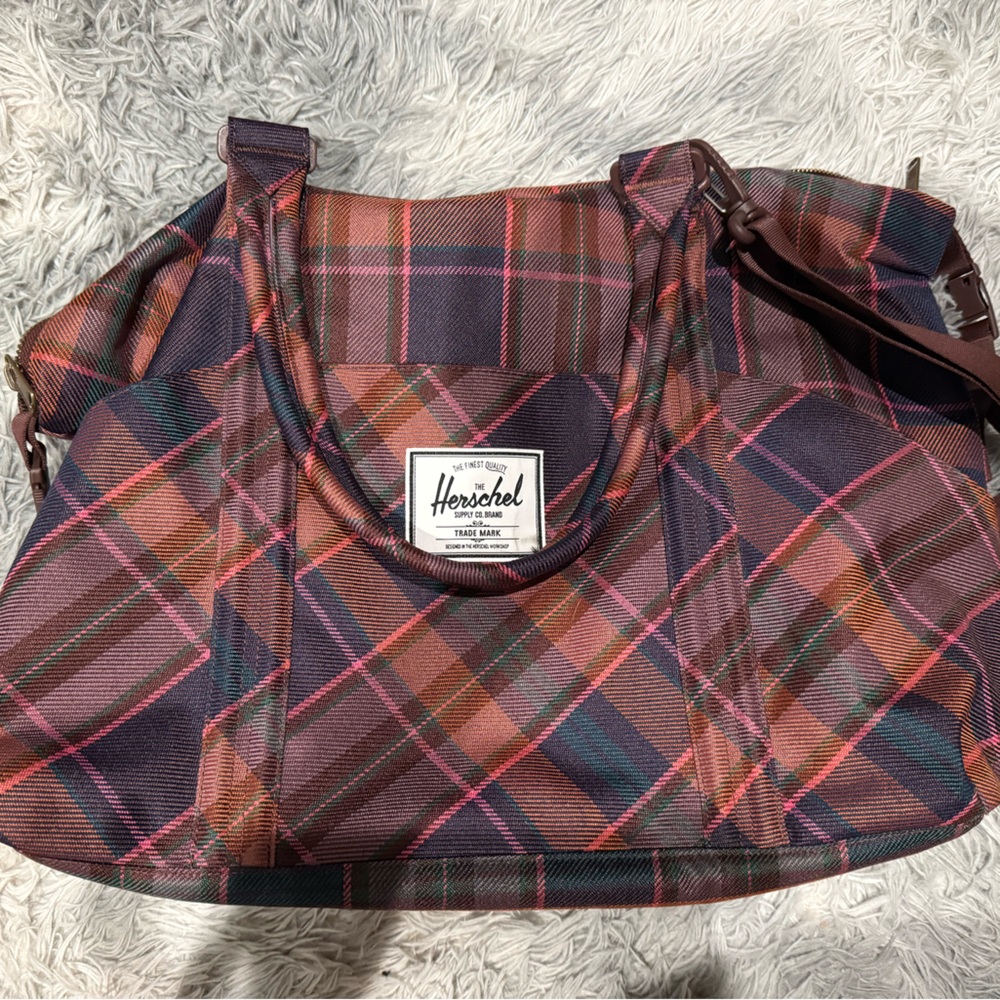 Herschel Supply Company Plaid Baby,Diaper,or Travel bag